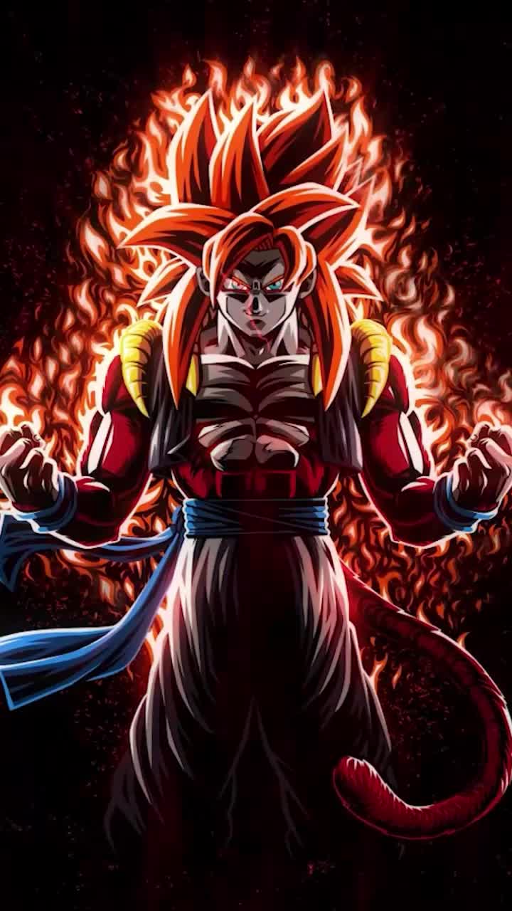 iPhone and Android Gogeta Super Saiyan 4 Dragon Ball Gt Live Phone Wallpaper