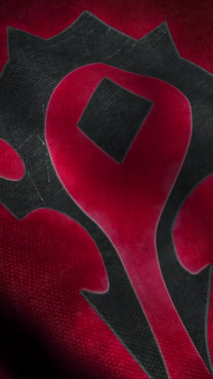 iPhone and Android Horde Flag World Of Warcraft Live Phone Wallpaper