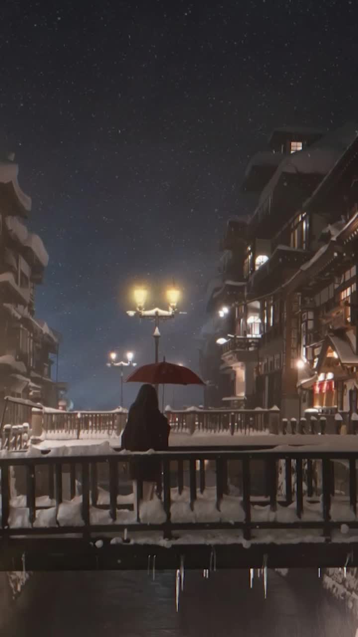 iPhone and Android Lonely Girl Standing On The Bridge Live Phone Wallpaper