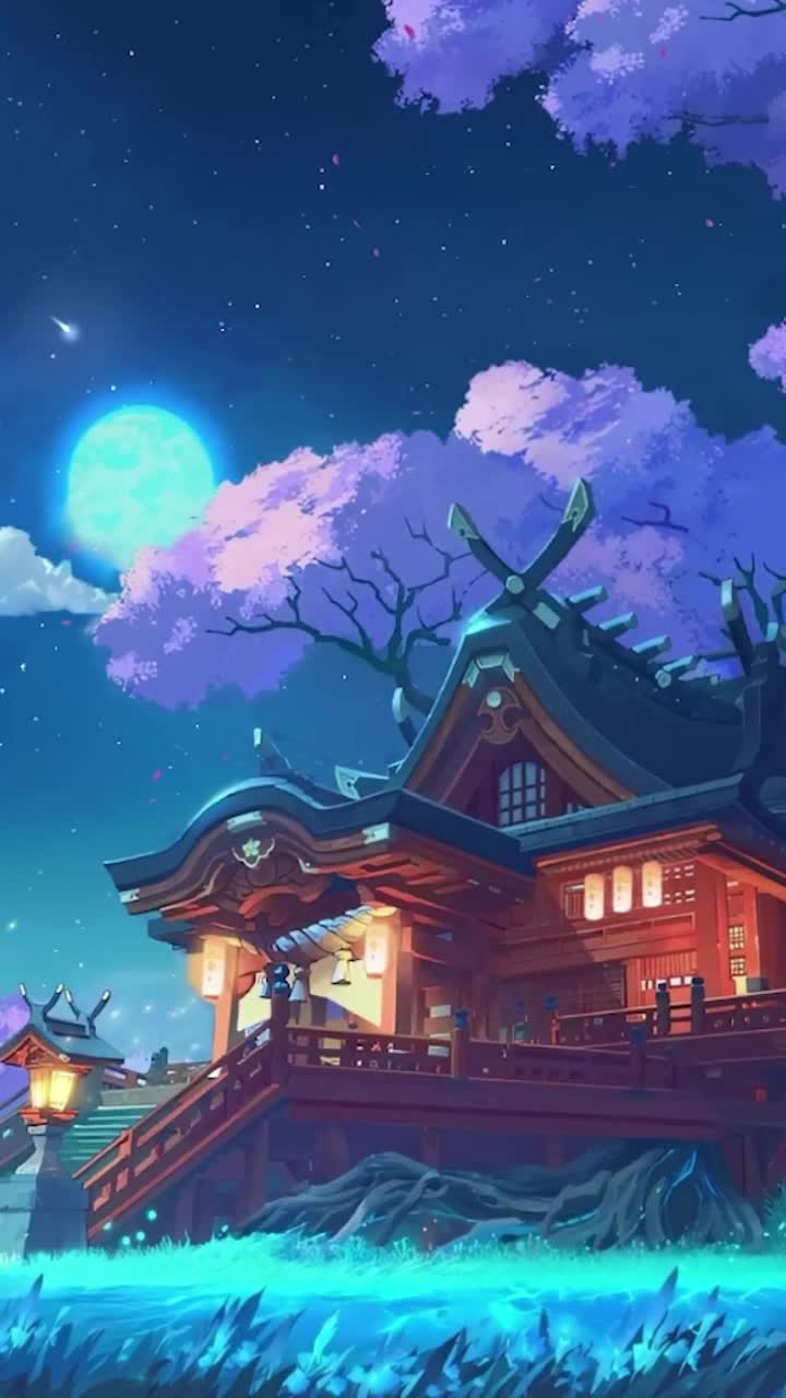 Game Inazuma Shrine Of Depths Genshin Impact Phone Wallpaper Anime Iphone And Android