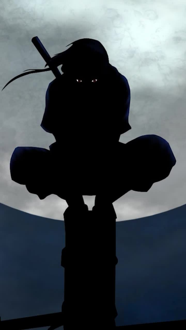 iPhone and Android Itachi Uchiha Moonlight Live Phone Wallpaper