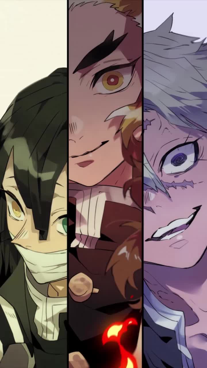 iPhone and Android Pillars Kimetsu No Yaiba Live Phone Wallpaper