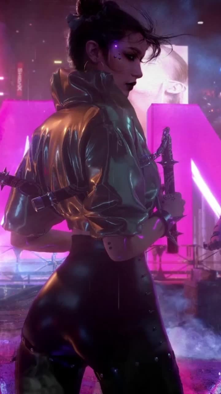 iPhone and Android Kung Fu Girl Cyberpunk 2077 Live Phone Wallpaper