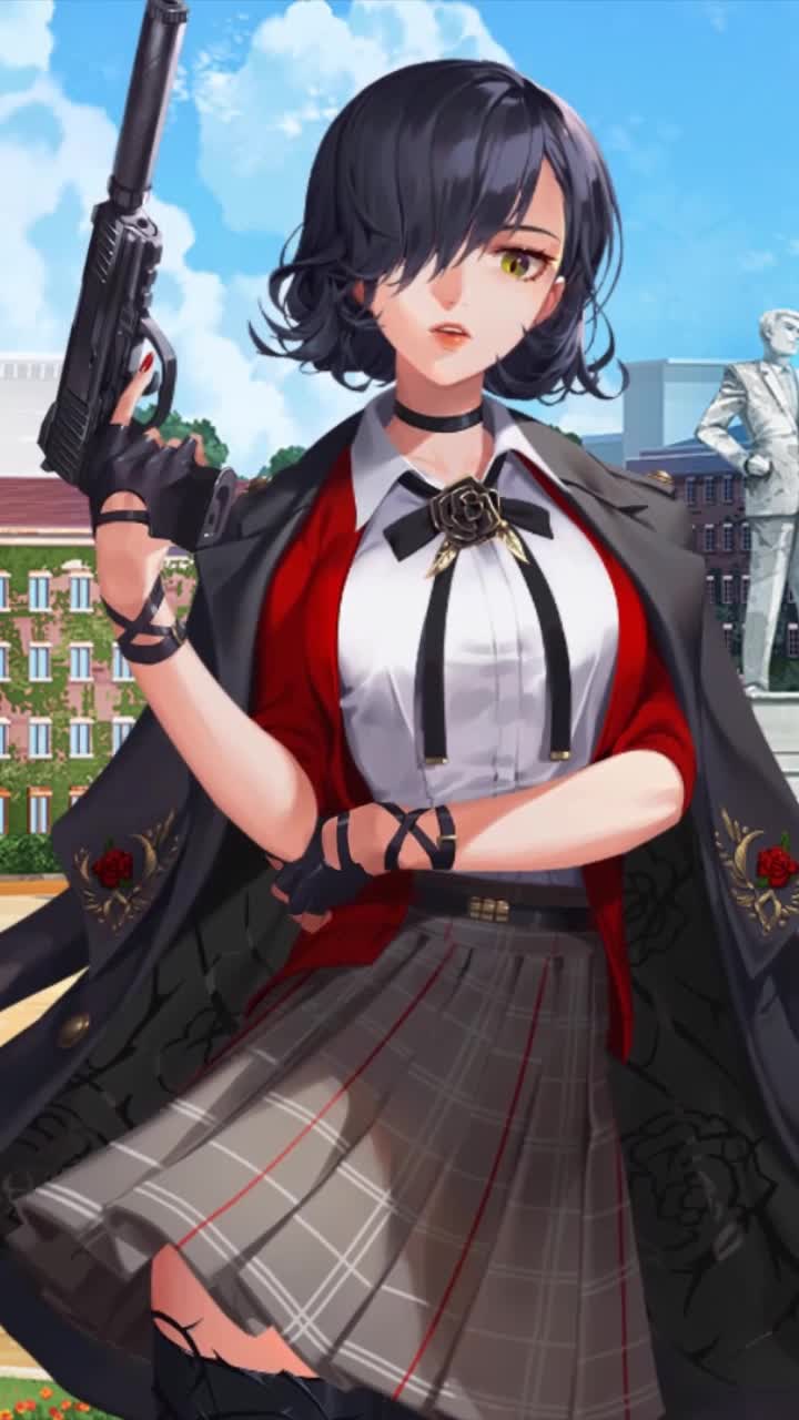 Live Phone Black Rose Rozzi Girl Anime Wallpaper For iPhone And Android