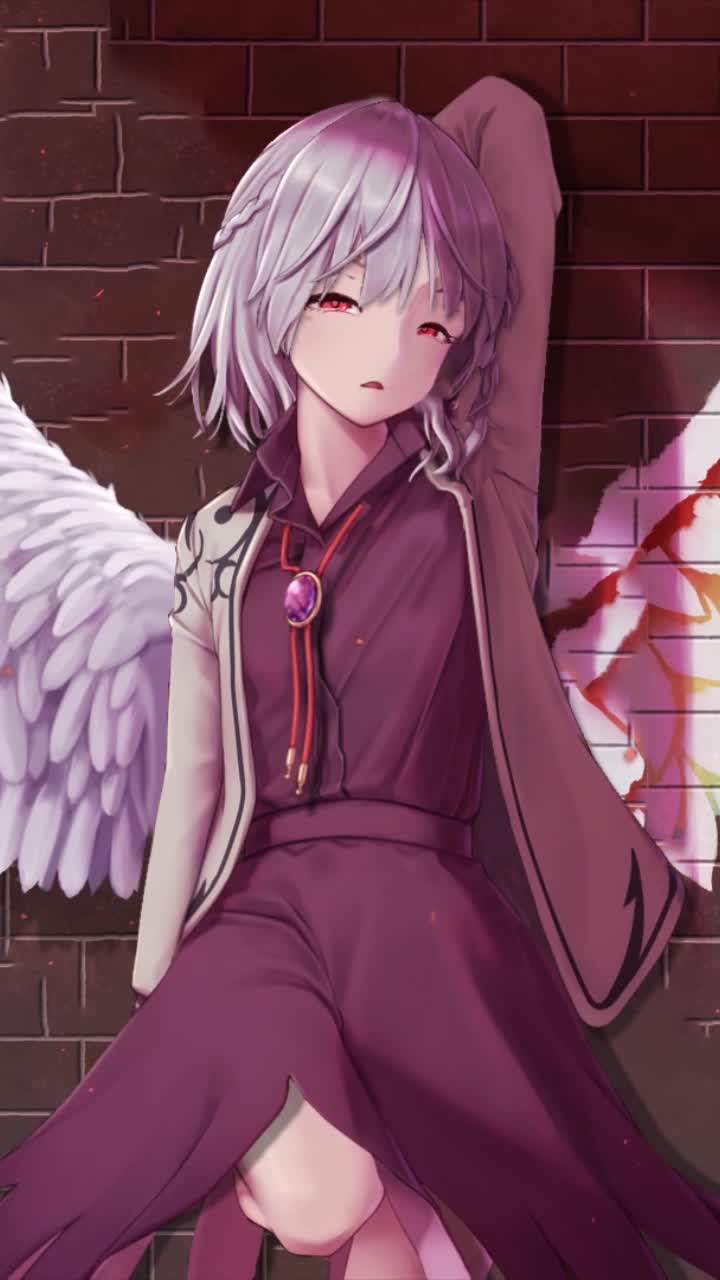 iPhone and Android Kishin Sagume Touhou Live Phone Wallpaper
