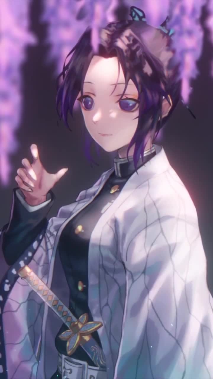Live Phone Shinobu Kocho Wisteria Demon Slayer Wallpaper To iPhone And Android
