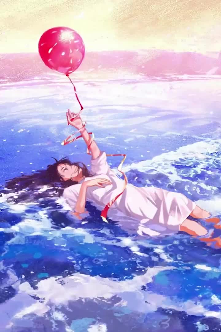 Beach Balloon iphone lock screen wallpaper