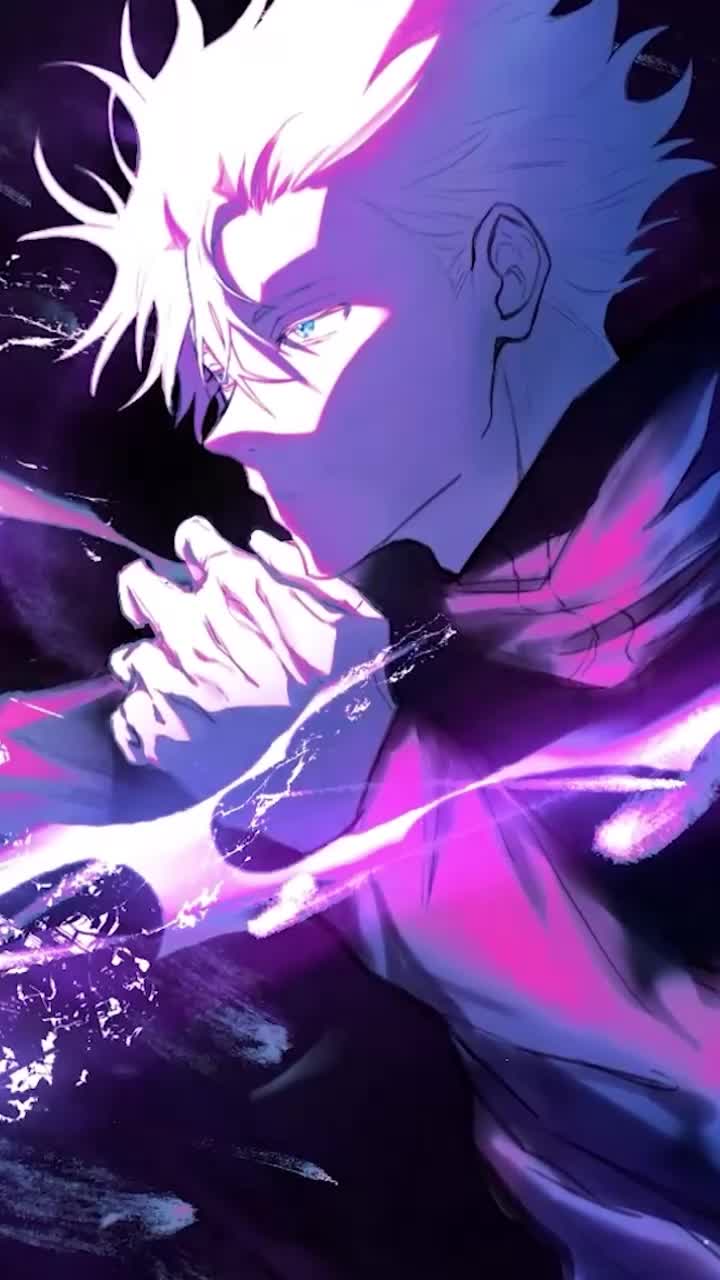 iPhone and Android Gojo Satoru Hollow Purple Jujutsu Kaisen Live Phone Wallpaper