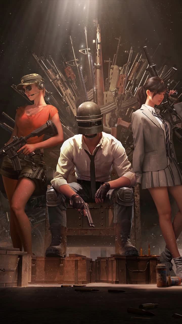 iPhone and Android Pubg Throne Live Phone Wallpaper