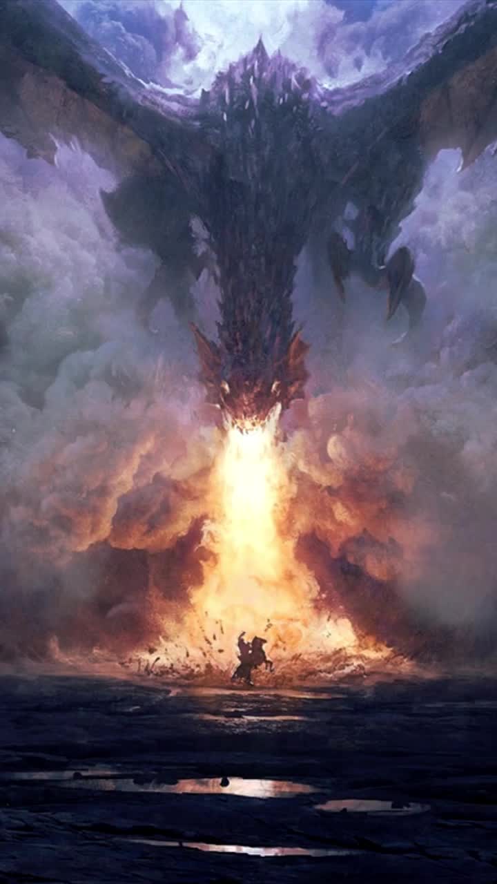 iPhone and Android Dragon Breath Live Phone Wallpaper