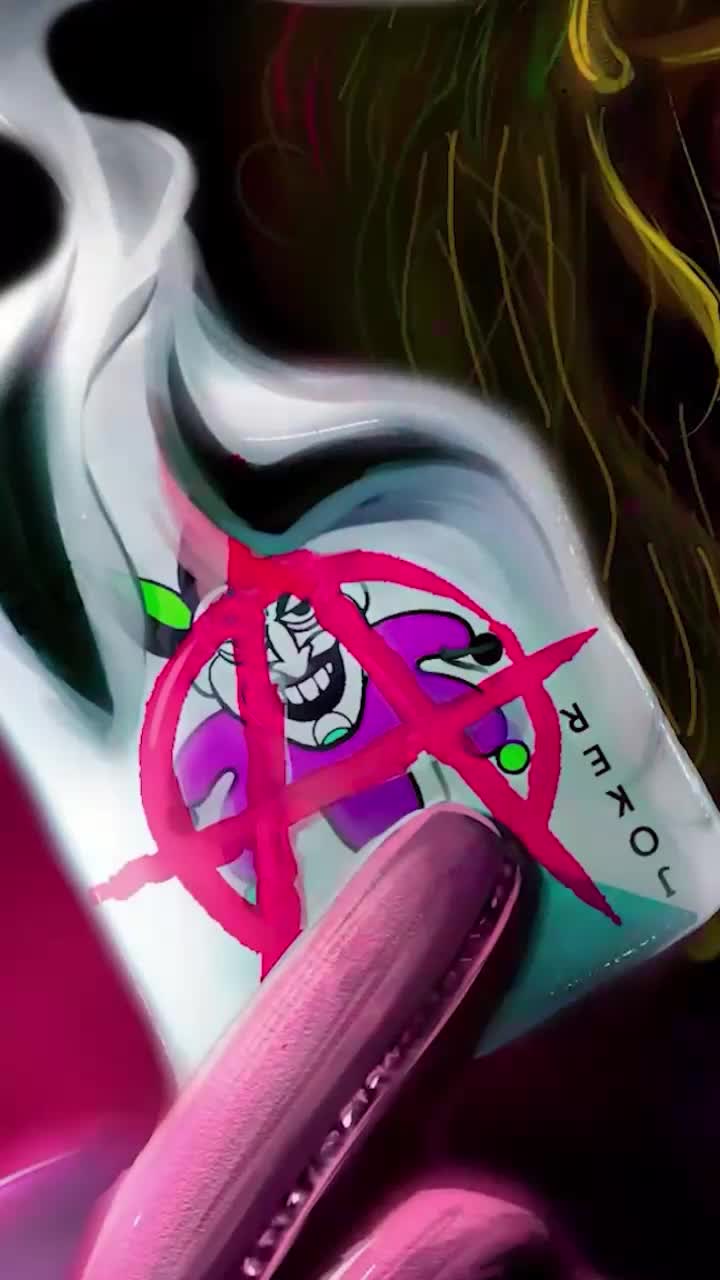 iPhone and Android Joker Anarchist Card Live Phone Wallpaper