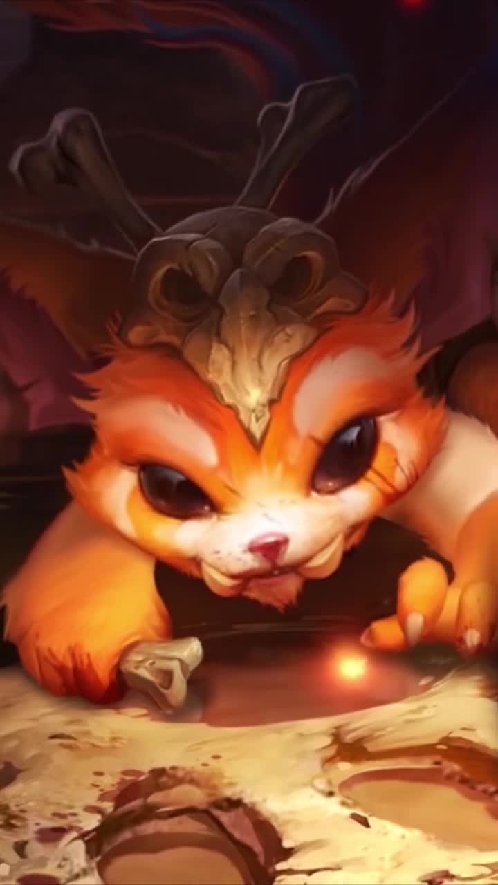 iPhone and Android Gnar The Missing Link League Of Legends Live Phone Wallpaper