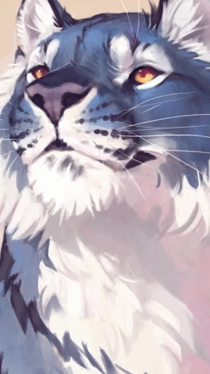 iPhone and Android Minimalist Tiger Live Phone Wallpaper