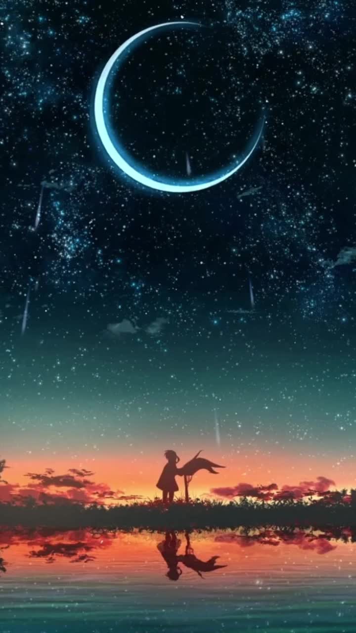 iPhone and Android Raining Stars Live Phone Wallpaper