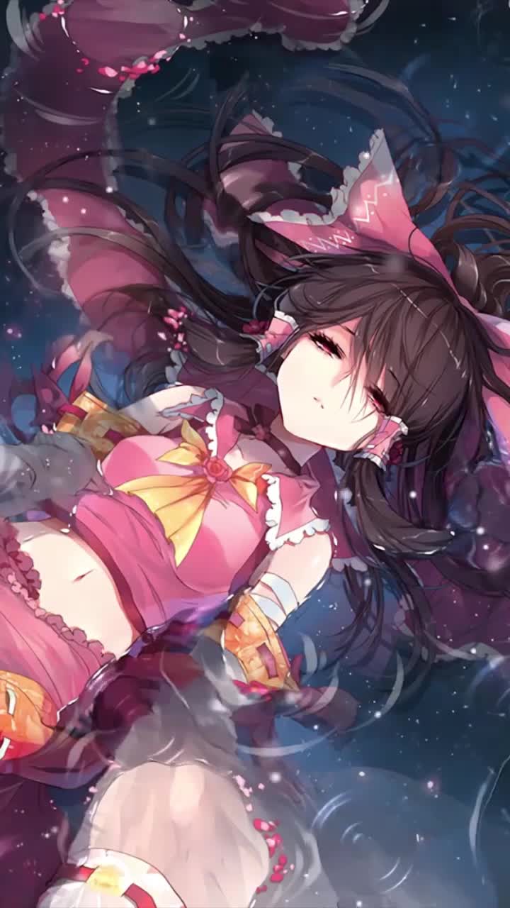 Live Phone Ripples Touhou Anime Wallpaper For iPhone And Android