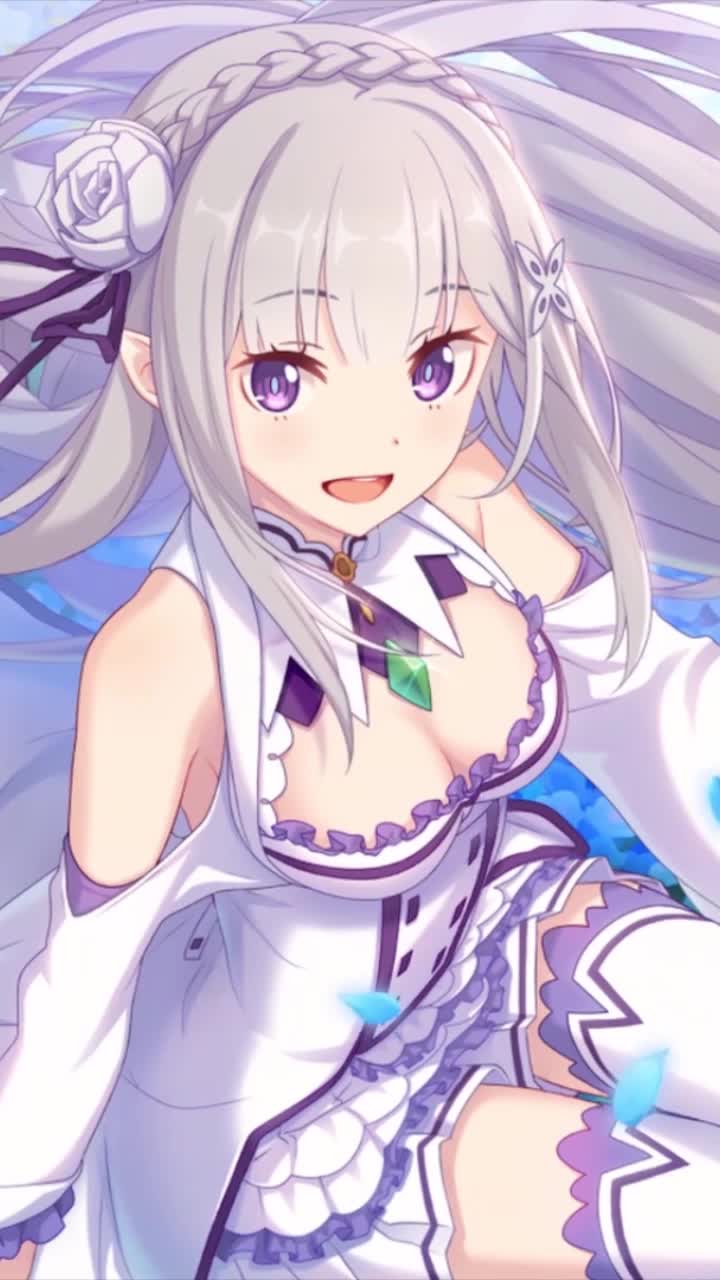 iPhone and Android Emilia Princess Connect Re Dive Live Phone Wallpaper