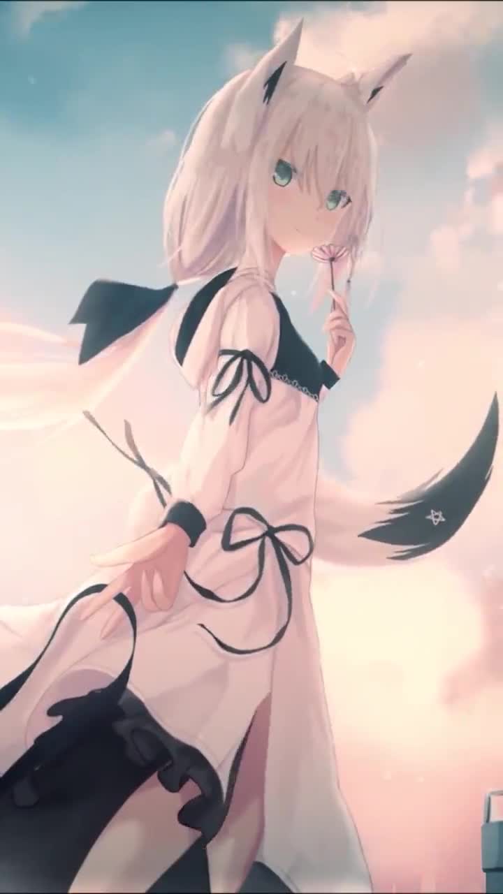 iPhone  Android Shirakami Fubuki Virtual Youtuber Phone Live Wallpaper