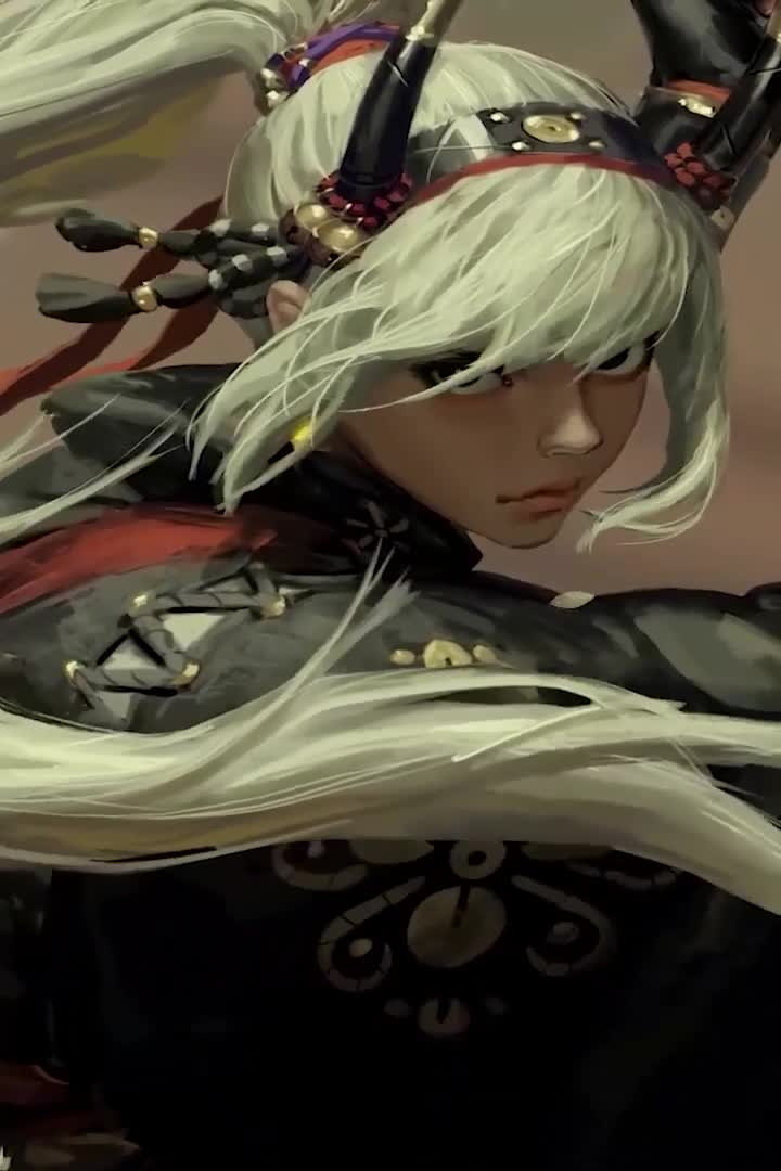 Android  Iphone Blonde Samurai Live Hd Phone Wallpaper