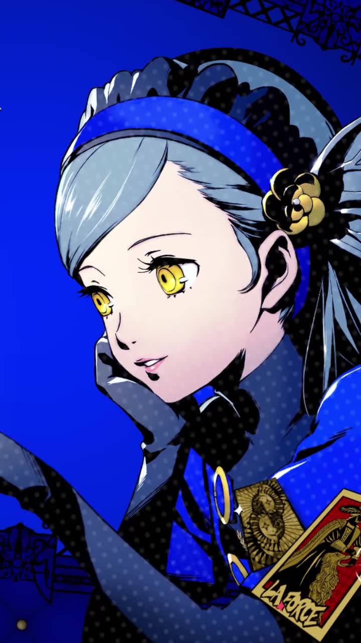 iPhone and Android Lavenza Butterfly Persona 5 Royal Live Phone Wallpaper