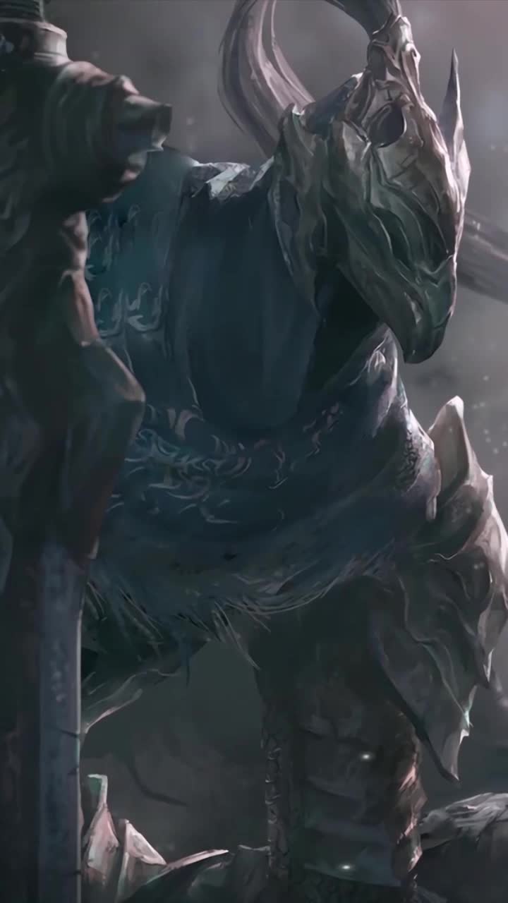 iPhone and Android Knight Artorias Dark Souls Live Phone Wallpaper