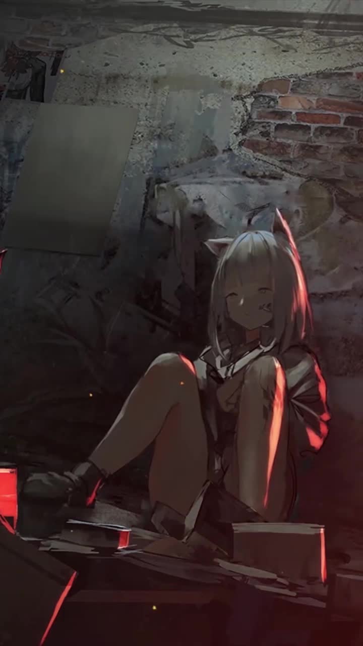 Anime infected person arknights iphone wallpaper hd