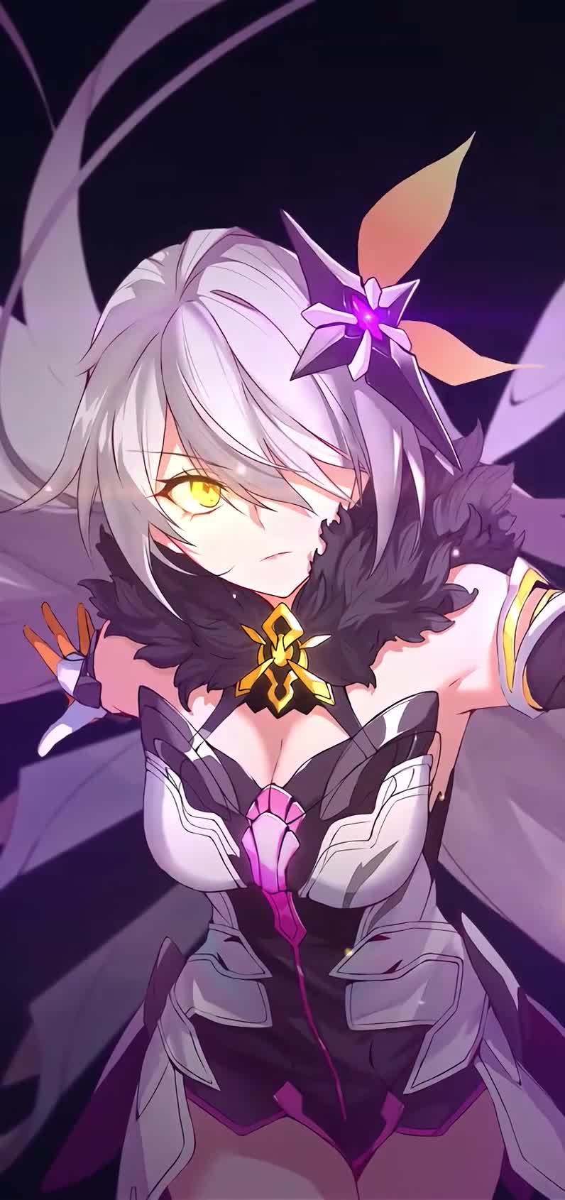 Genshin Impact Gk Girl Particles Anime Live Phone Wallpaper