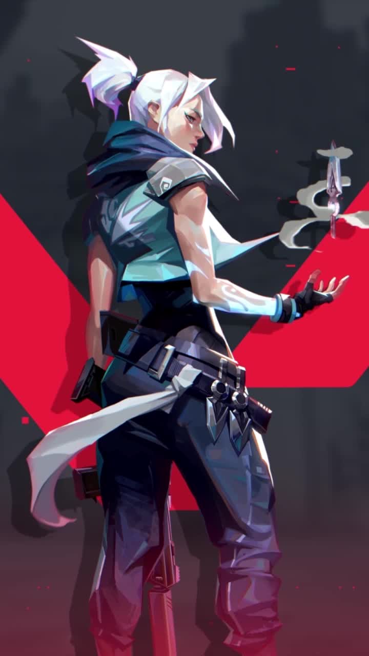 iPhone and Android Jett Valorant Live Phone Wallpaper