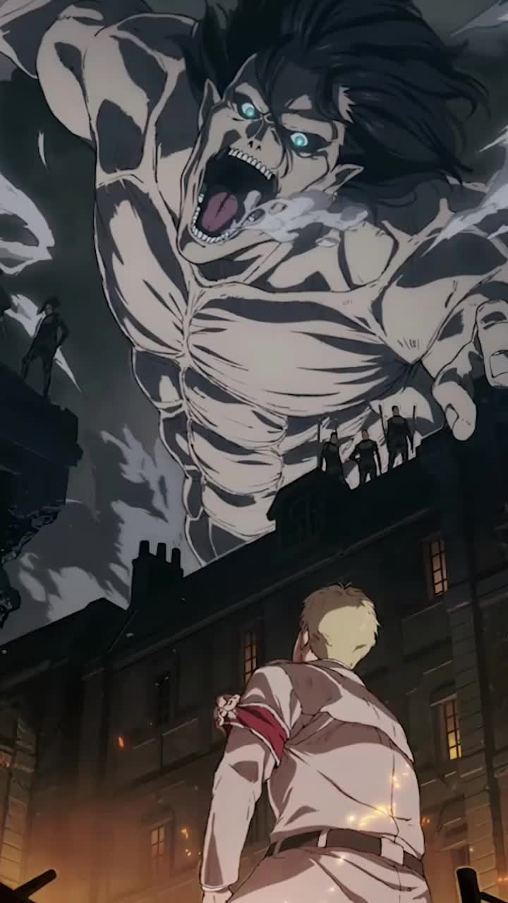 iPhone and Android Eren Yeager Titan Live Phone Wallpaper