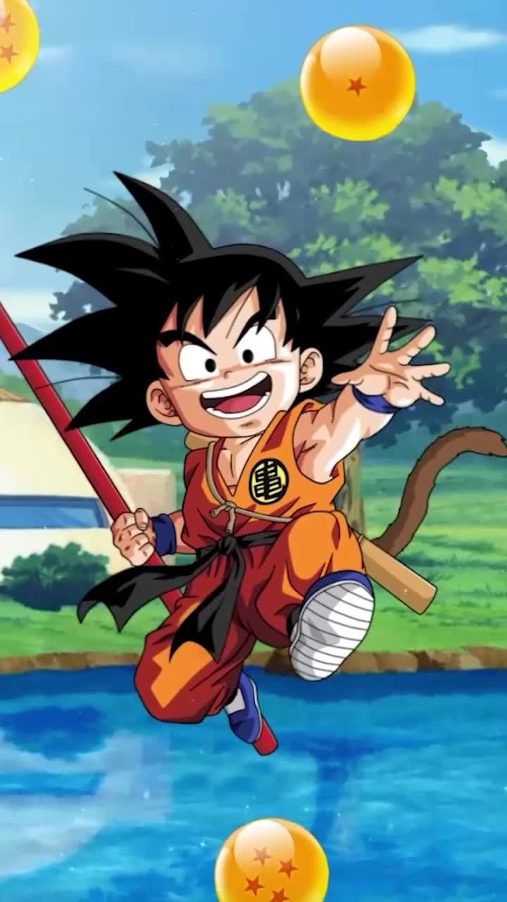 iPhone and Android Kid Goku Dragon Ball Live Phone Wallpaper