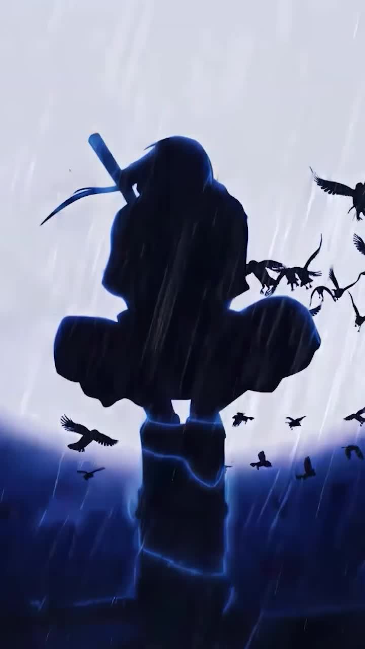 iPhone And Android Itachi Uchiha Moonlight Rain Phone Live Wallpaper