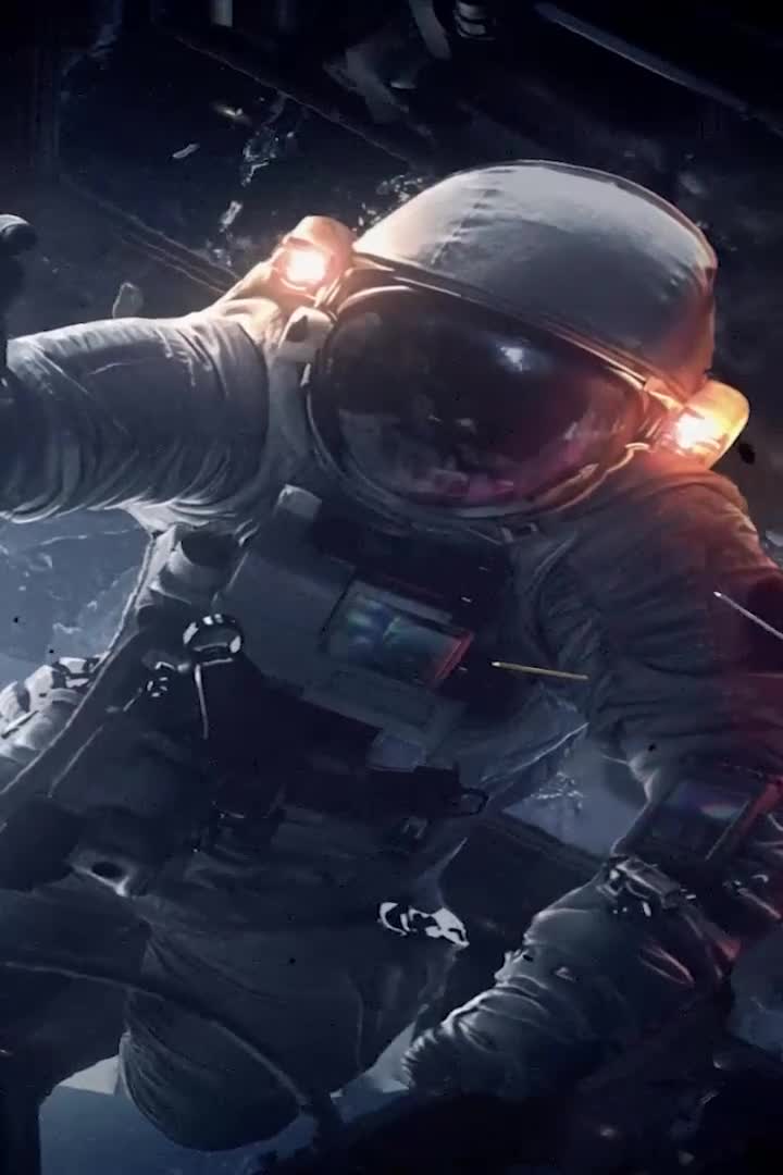 Accident In Space Iphone Wallpaper