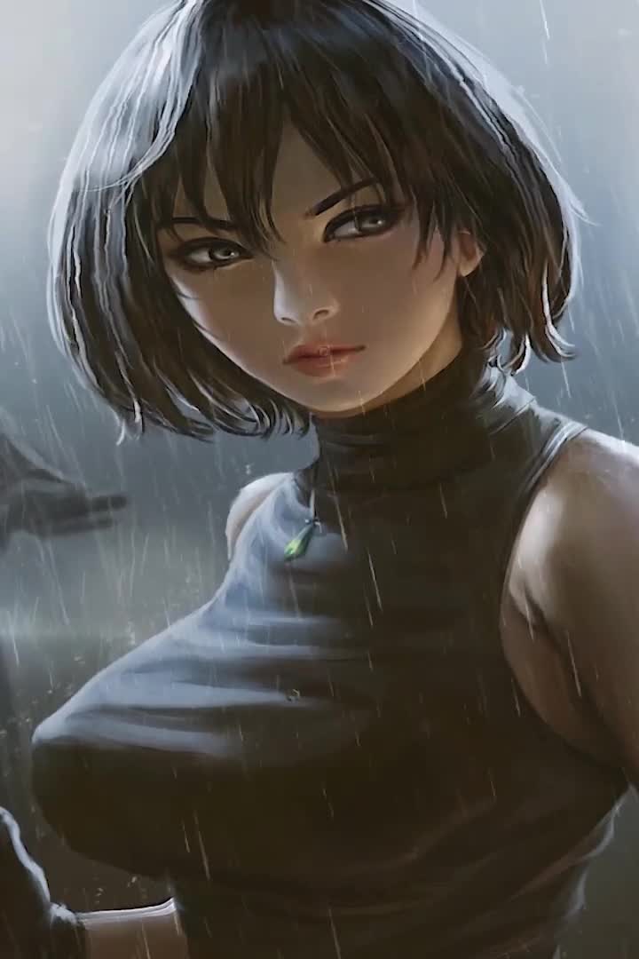 Biker Girl For iPhone Wallpaper