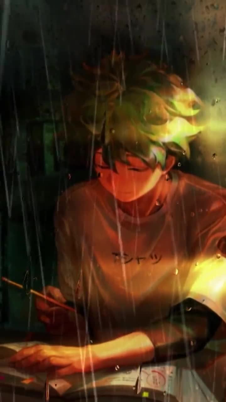 iPhone  Android Deku Studying Boku No Hero Academia Phone Live Wallpaper