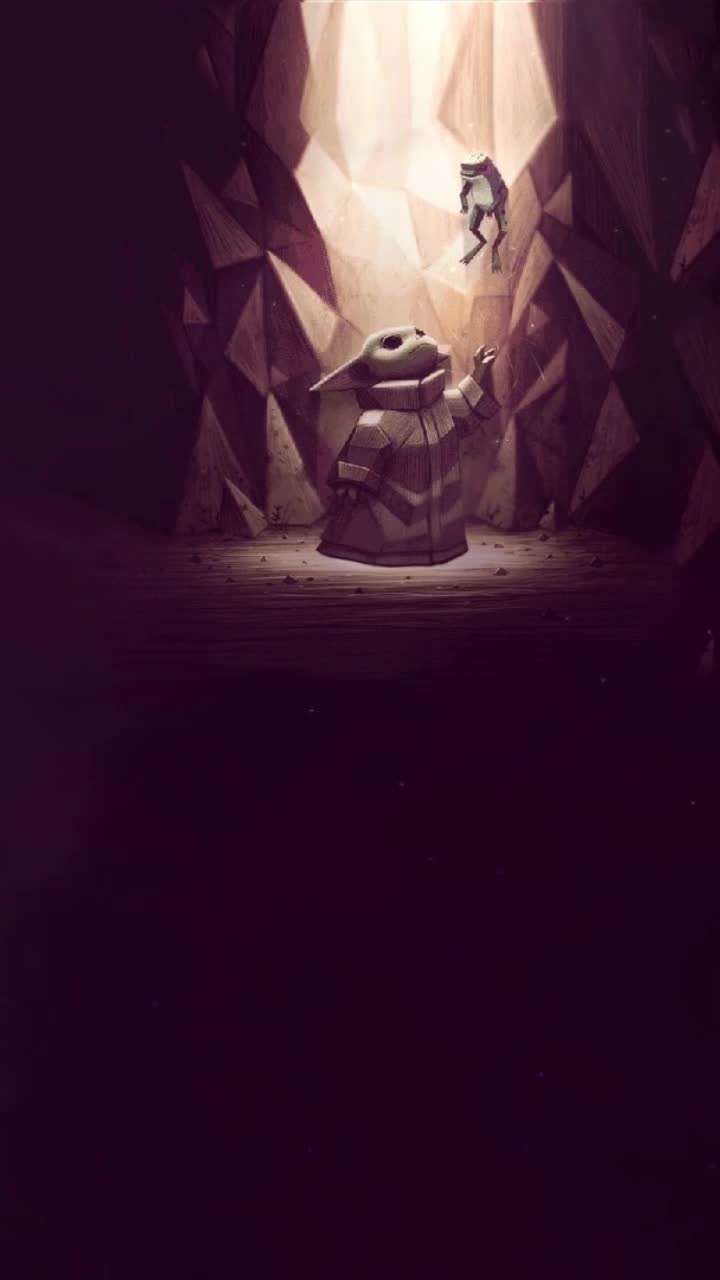 Live Phone Baby Yoda With Frog Wallpaper To iPhone And Android