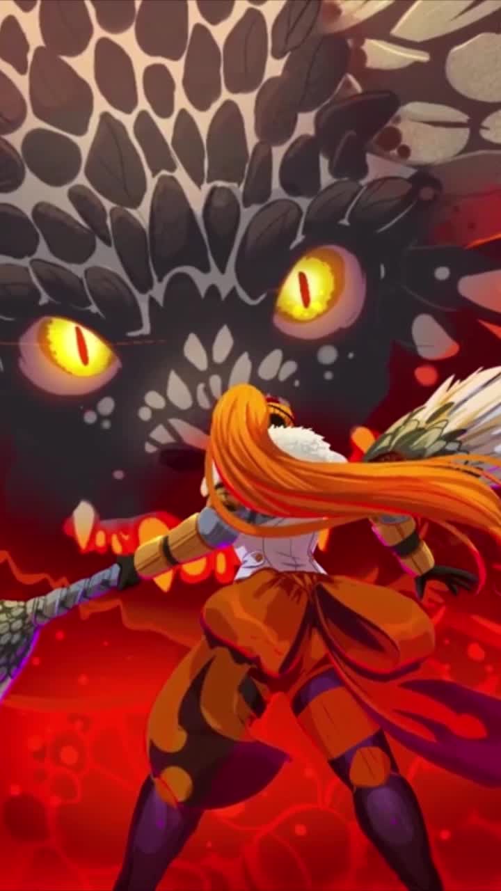 iPhone and Android Nergigante Monster Hunter World Live Phone Wallpaper