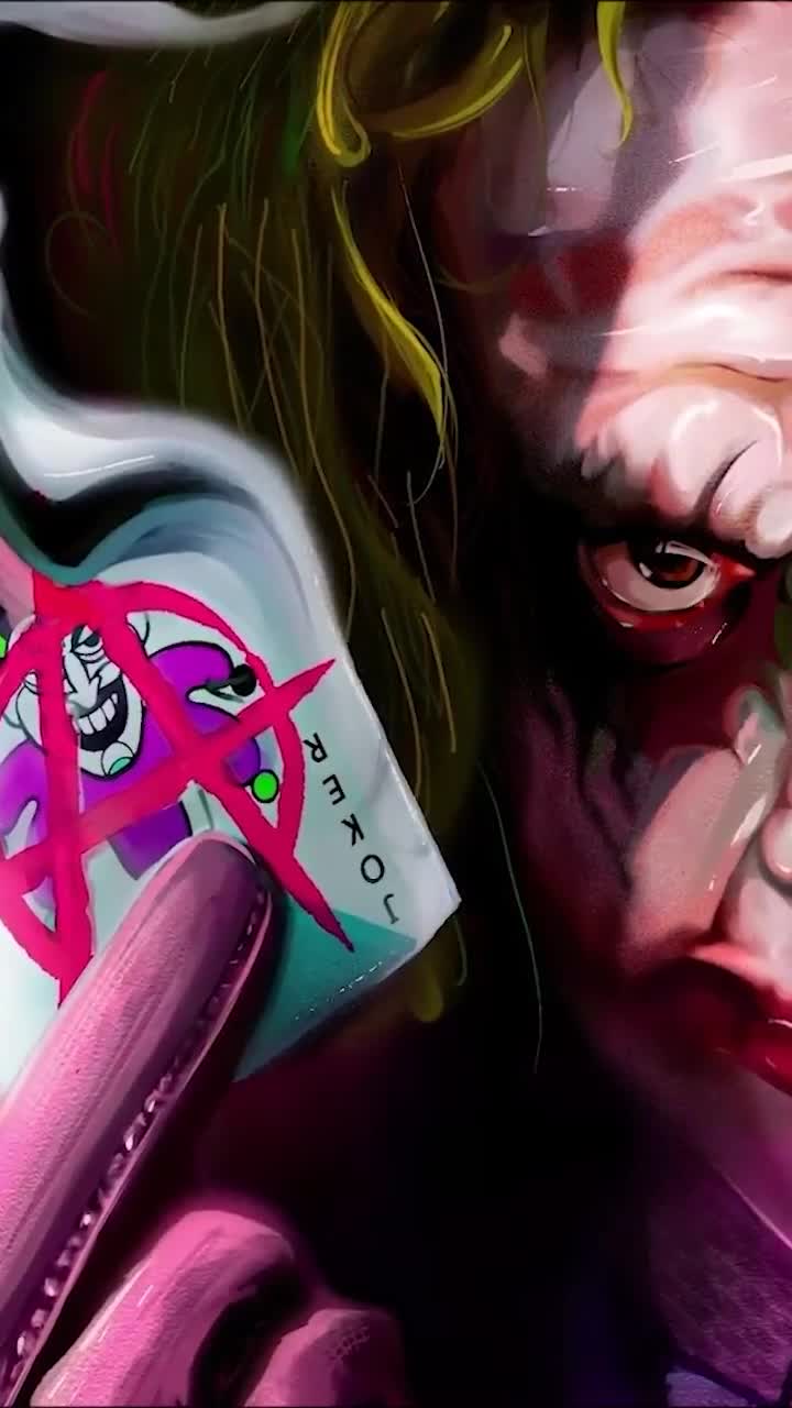 Android  iOS iphone Mobile Joker Anarchist Card Free Live Wallpaper