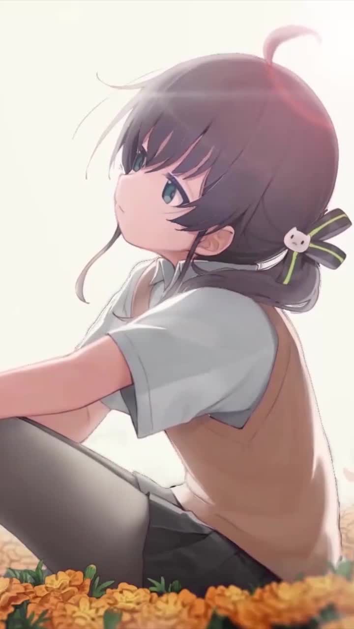 iPhone and Android Natsuiro Matsuri Virtual Youtuber Live Phone Wallpaper