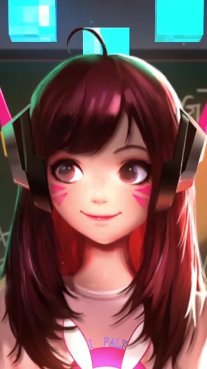Live Phone DVa Smiling Overwatch Wallpaper To iPhone And Android