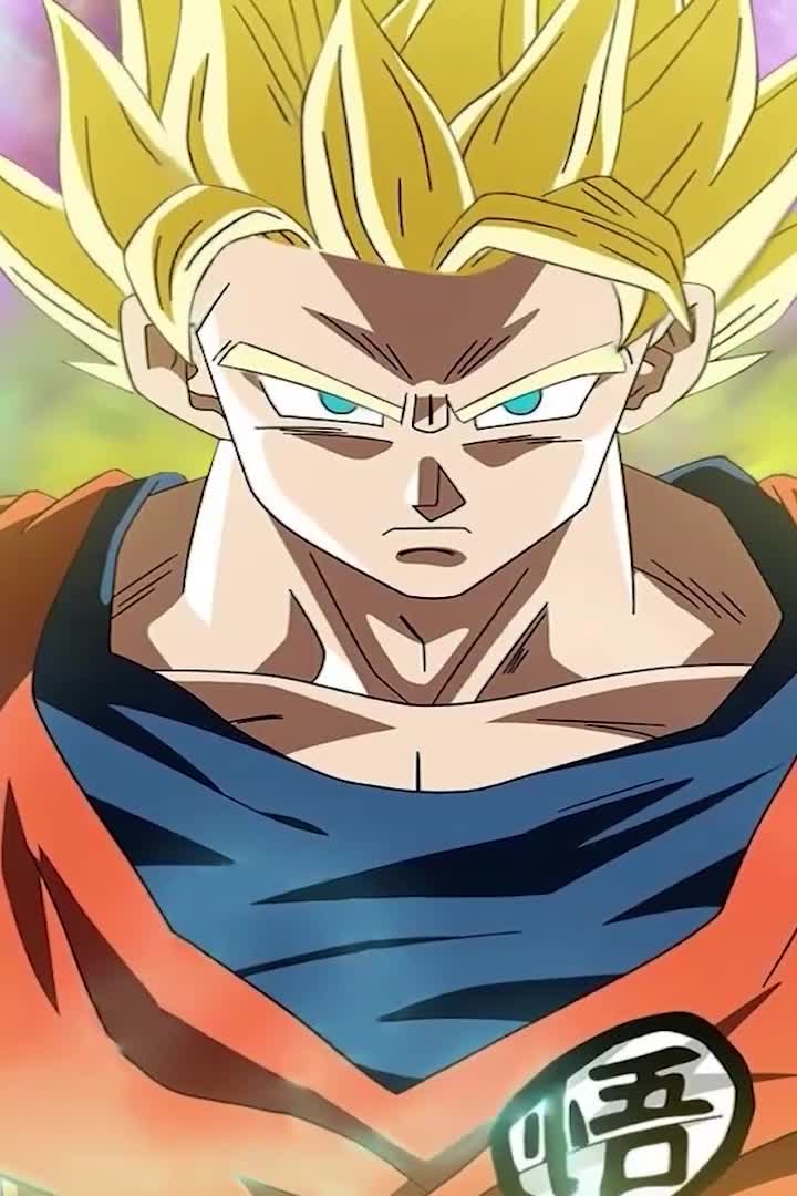 Android and iPhone Animated Goku Super Saiyan Anime Live Phone Wallpaper