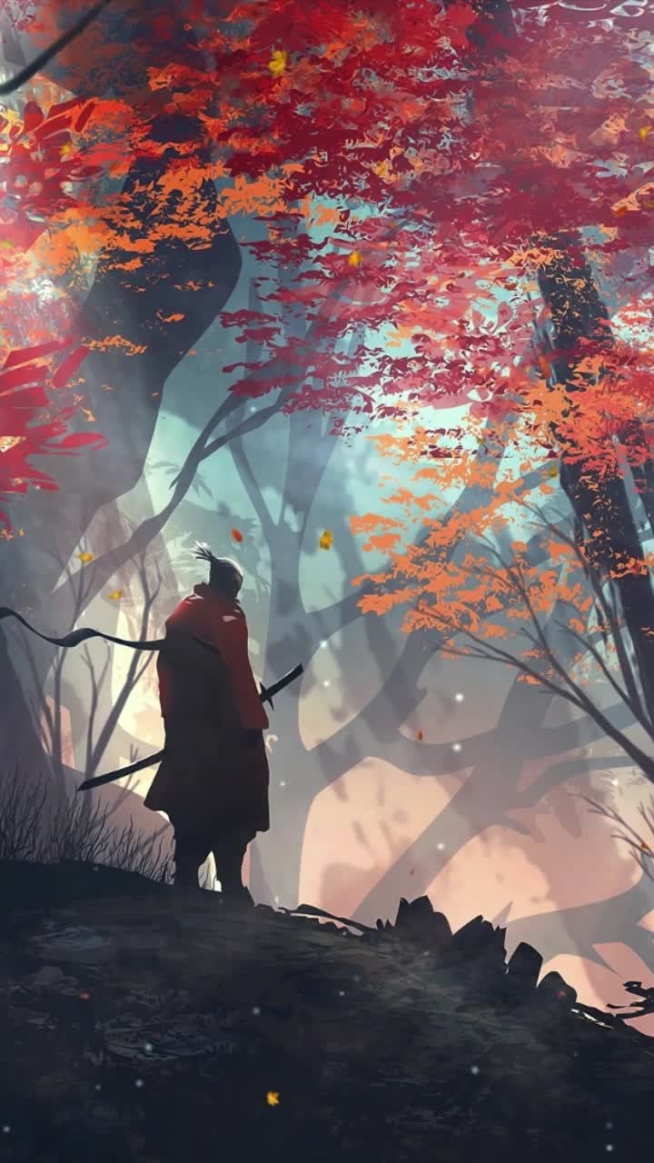 iPhone and Android Lone Samurai Sekiro Live Phone Wallpaper