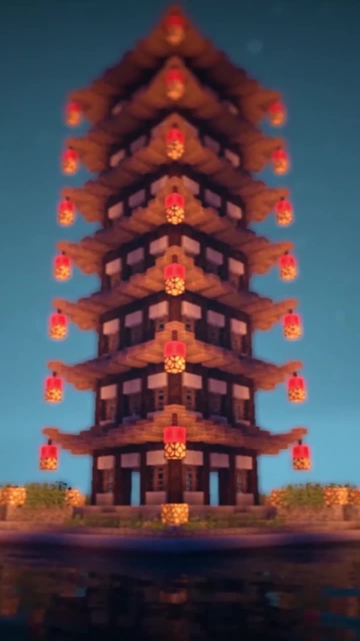 iPhone and Android Minecraft Tower Live Phone Wallpaper