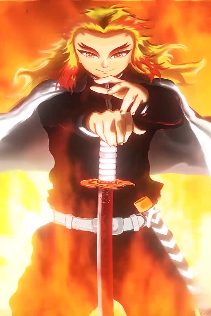 Kyojuro Rengoku Fire Wallpaper of Anime