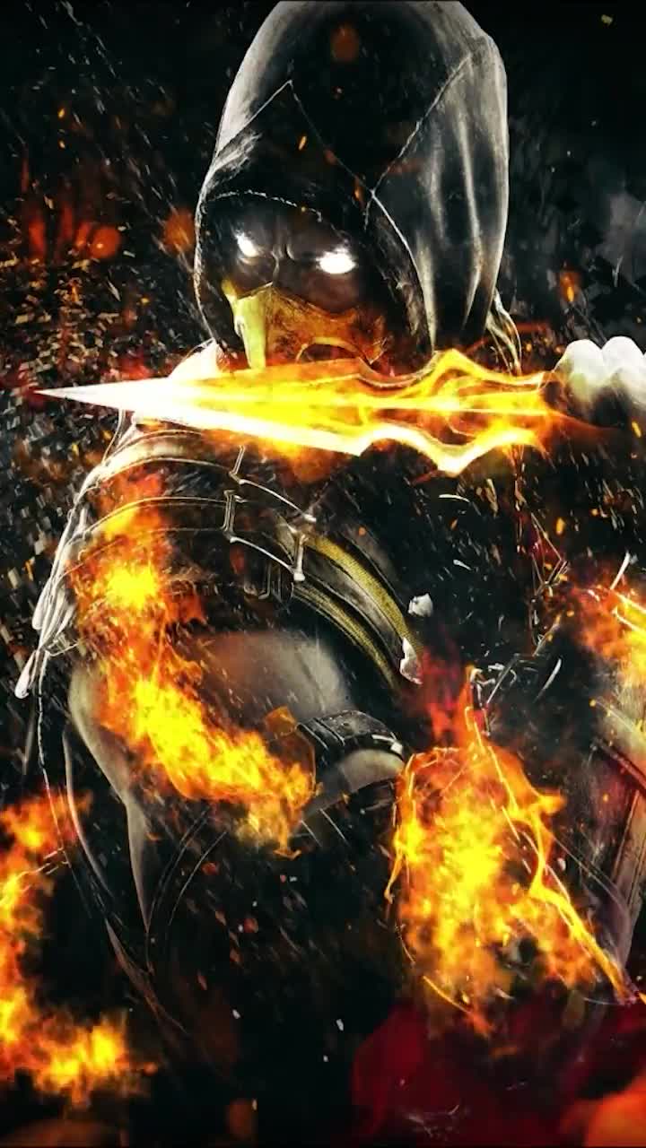iPhone  Android Scorpion Mortal Kombat Phone Live Wallpaper
