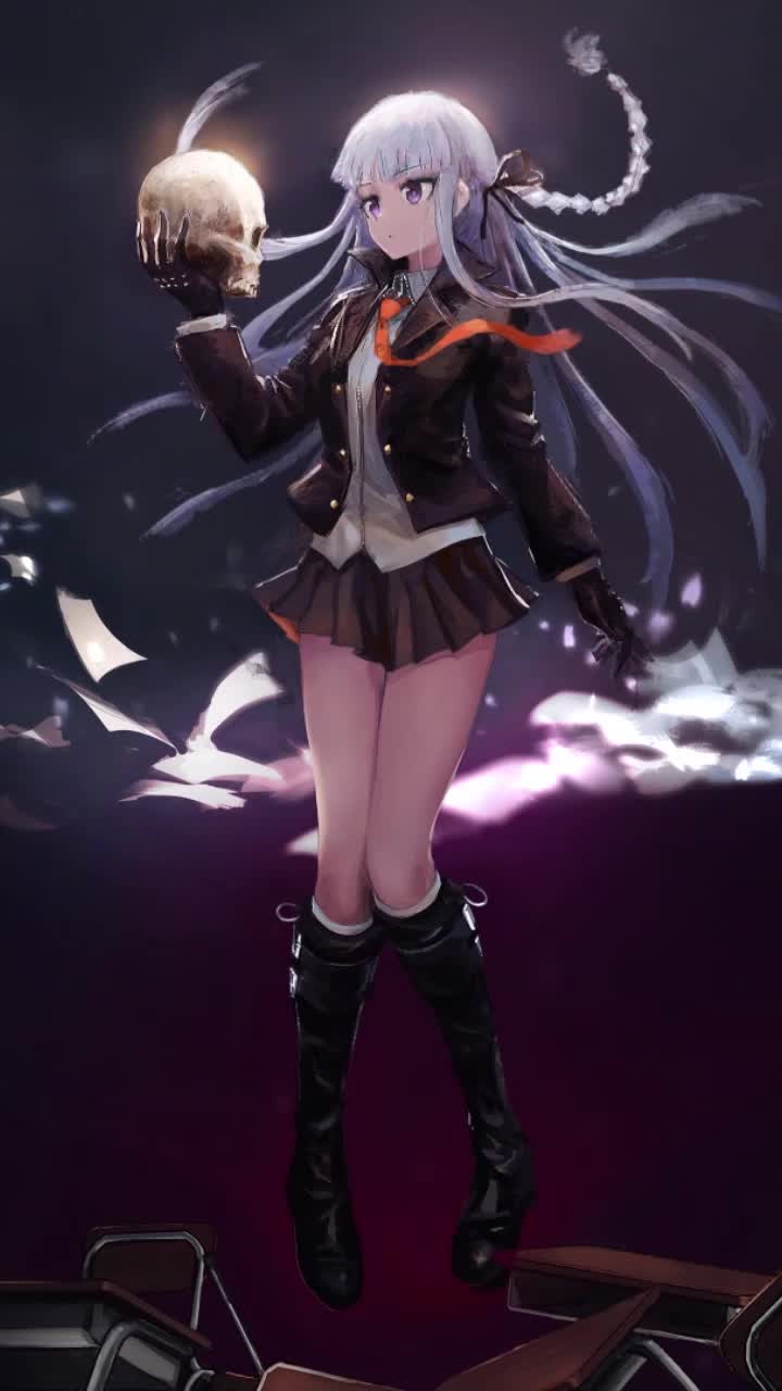 iPhone and Android Kyoko Kirigiri Danganronpa Live Phone Wallpaper