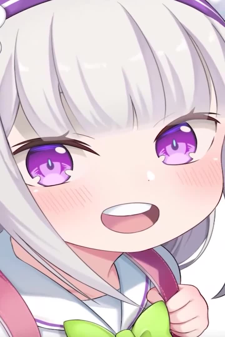 Cute School Girl Blink For iPhone Wallpaper