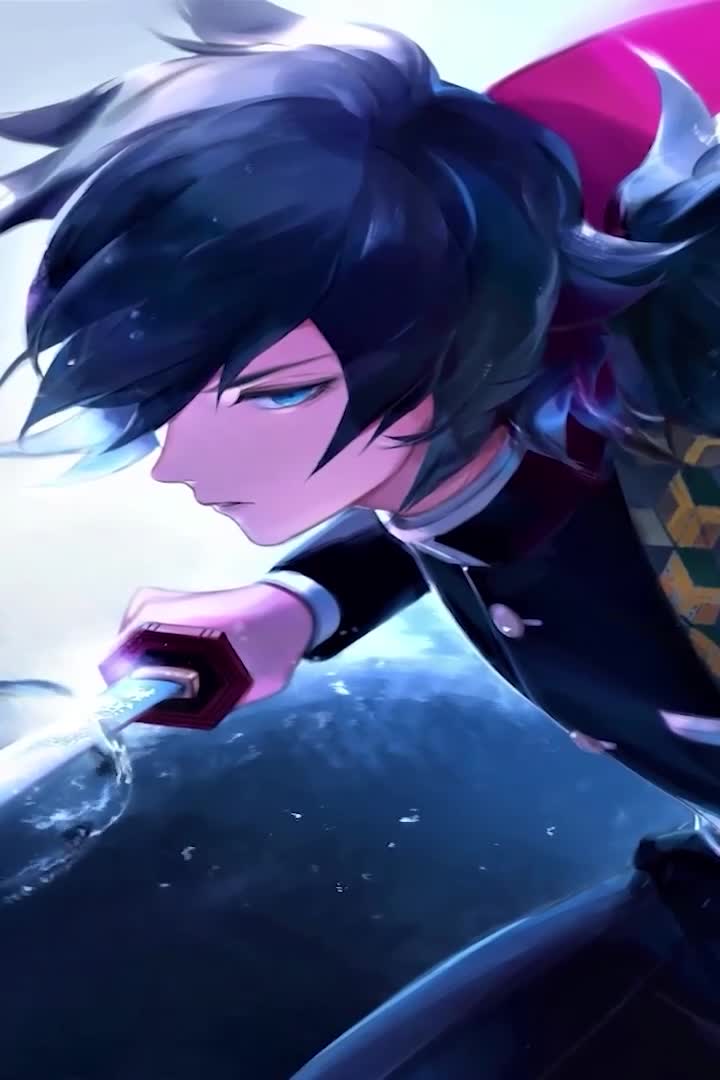 Android  Iphone Giyu Water Hashira Live Hd Phone Wallpaper