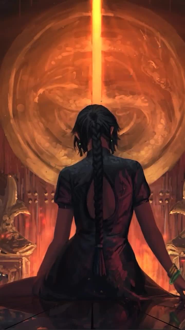 iPhone and Android Girl Divine Calamity Phone Live Wallpaper