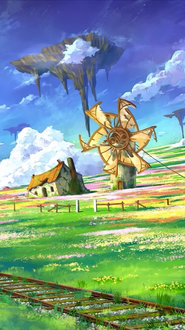 iPhone And Android Sky Island Animated Landscape Phone Live Wallpaper