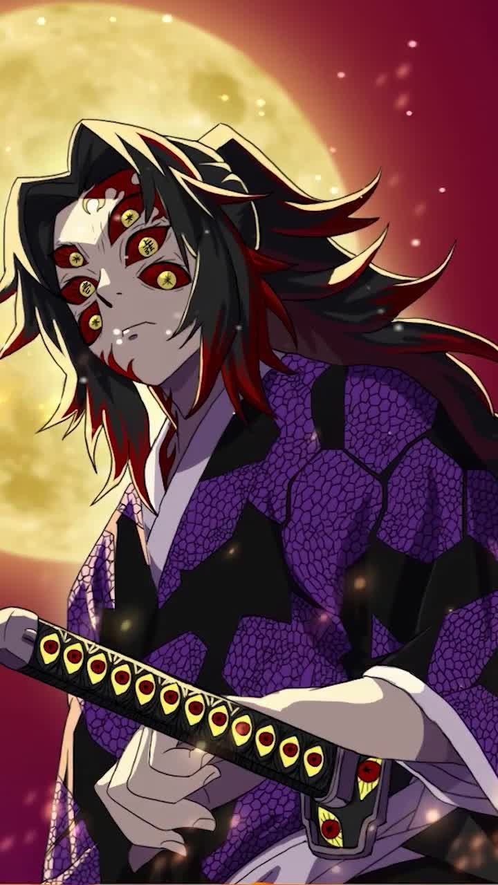 iPhone And Android Kokushibou Kimetsu No Yaiba Phone Live Wallpaper
