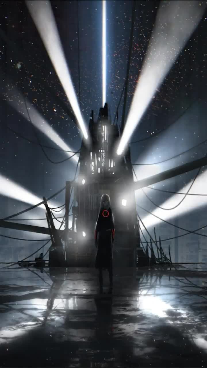 iPhone  Android Anime Rgb Girl In Dark Night City Phone Live Wallpaper